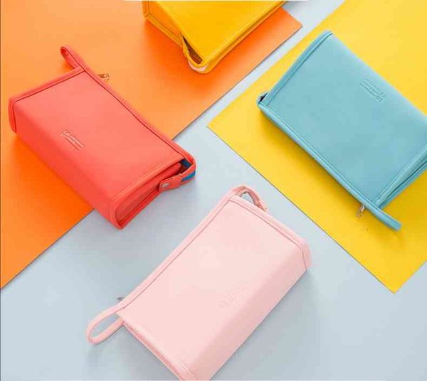 

cosmetic bags & cases simple pure color women's cosmetics bags cases fashion versatile convenient travel makeup storage cosmetic canvas