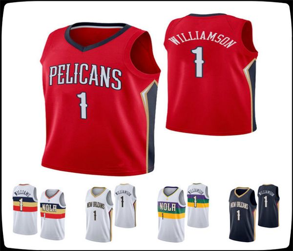 

new orleans pelicans men zion williamson swingman icon association city basketball jersey, Black