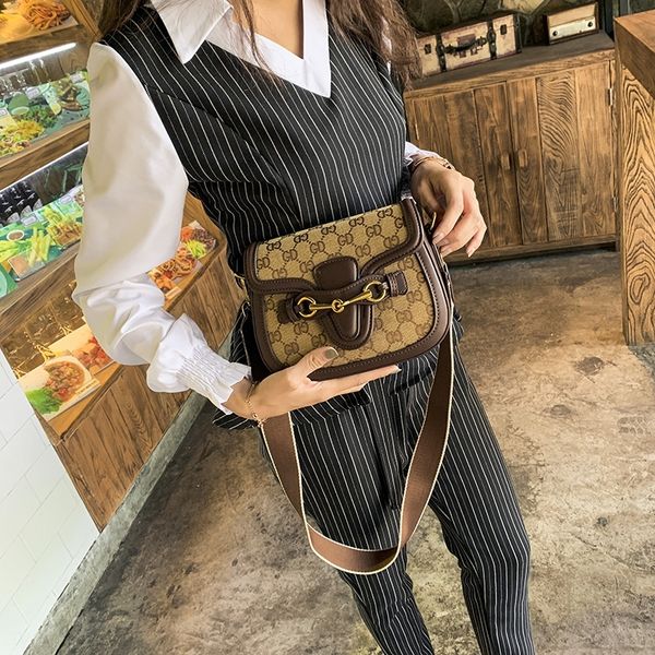 

pcpzu hong autumn leather women's 2019 winter kong new versatile saddle shoulder bagbag commuter portable shoulder bag hlby5