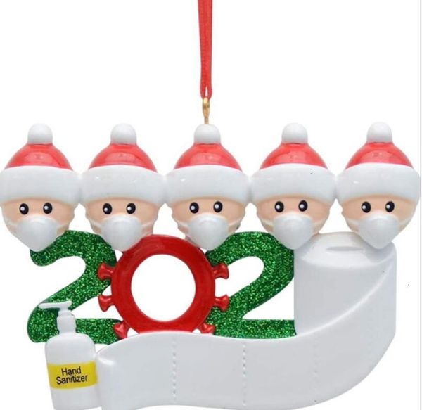 

family christmas birthdays decoration gift product personalized of 4.5.6.7 ornament pandemic social distancing 2020llcq