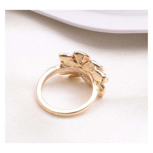 

gardenia flower ring crystal diamond painting oil ring w sqcgxm dh_seller2010, Silver