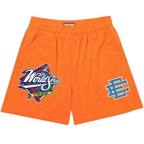 

eric emanuel running short ee men's basic shorts fashion baseball world series specific casual fitness summer gym workout mesh sports p, White;black