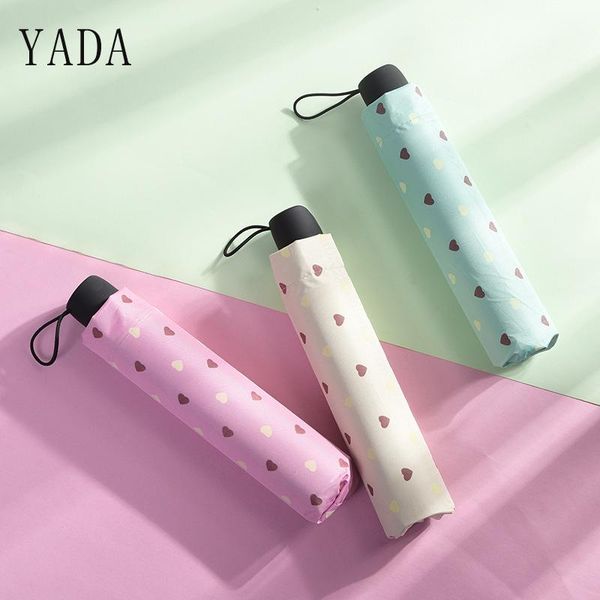 

yada spot heart umbrella design cute love folding umbrellas for women men gift windproof rainy umbrella parasol yd139 bbywcj lg2010