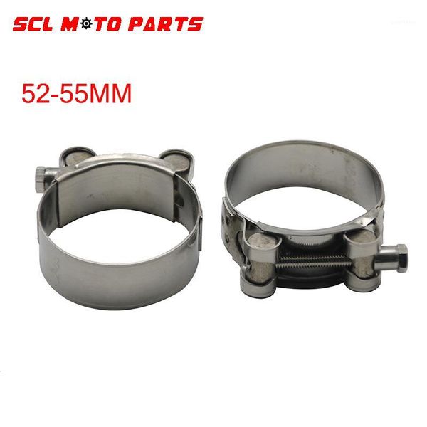 

alconstar-racing motorcycle 52-55mm stainless exhaust lap joint exhaust band clamp sleeve bu joint clamp1