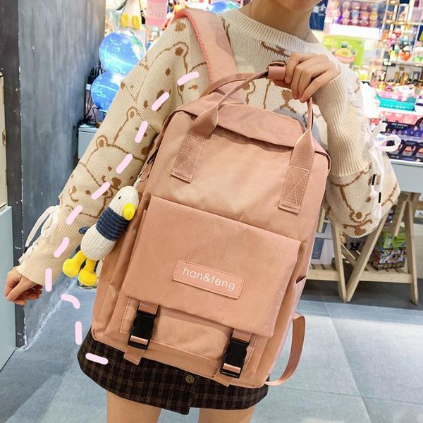 

waterproof nylon backpack for women multi pocket travel female school bag for teenage girls backpack mochila feminina 2020