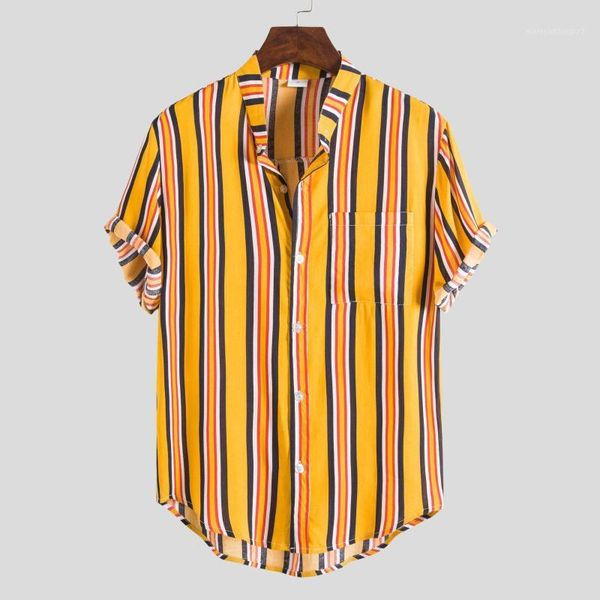 

men's casual shirts 2021 men's shirt beach shirt1, White;black