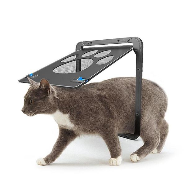 

pet supplies paw shape print anti-bite small doggie dogs cat door for window screen cat furniture s qylhmk toys2010