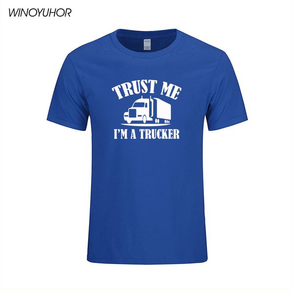 

new summer fashion trust me i'm truck driver short sleeve trucker mans camisetas hoodie designers t shirts sweatshirt