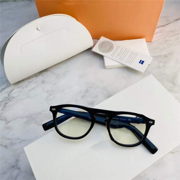 

teo men and women new fashion net celebrity net celebrity sunglasses uvstone uses high-quality plates to create oval frames to send boxes, White;black
