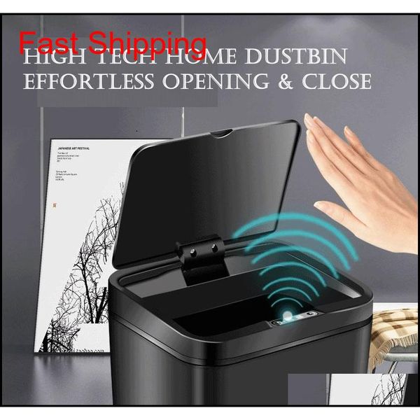 

intelligent 12l high capacity dustbin matic rapid sensor trash can waste bins home qylnqk ppshop01