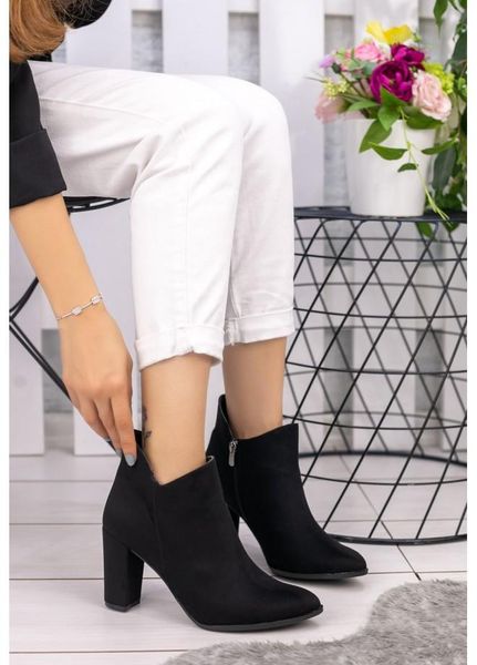 

satisdied-fashion siyah süet klu bot, Black
