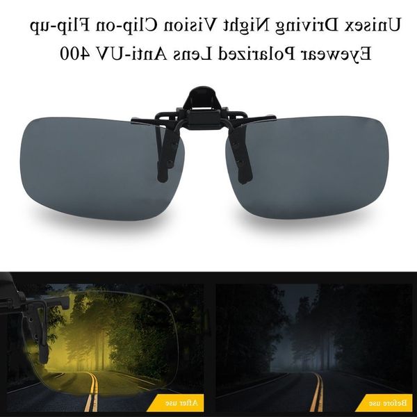 

flip-up newnewdriving cool night sunglasses vision clip-on eyewear clip on lens unisex20217