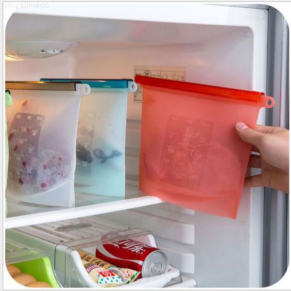 

bag reusable food silicone preservation sealing fresh storage organization kitchen gadgets cooking tools accessories