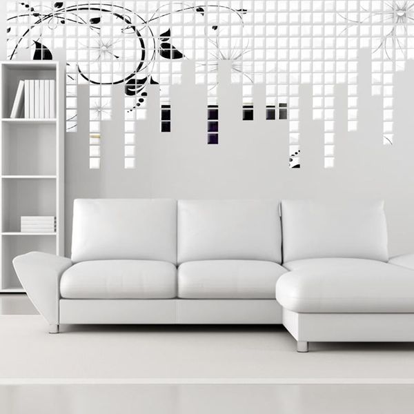 

круглая / квадратная в форме теплого зеркала 3d акриловые наклейки на стену наклейка diy home room art mural decor съемный самоклеящийся дом