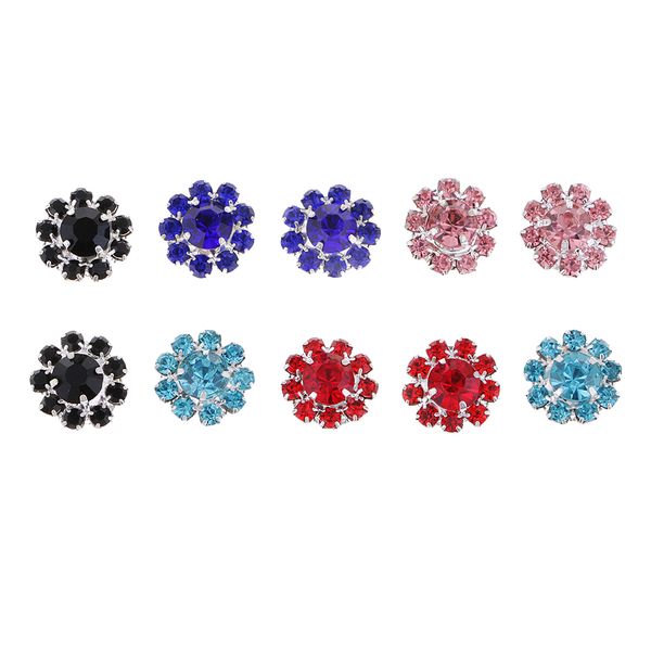 

10 шт diy сплава подсолнечное flatback скрапбукинг украшение pearl кнопки