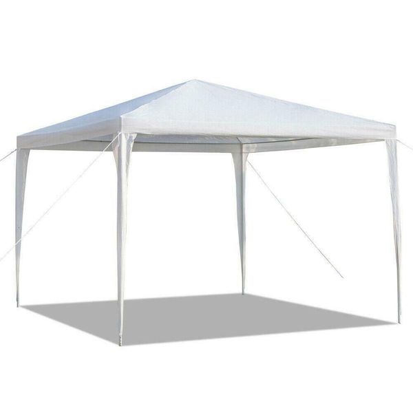 

10'x10'outdoor gazebo canopy wedding party tent no removable wall pavilion cater