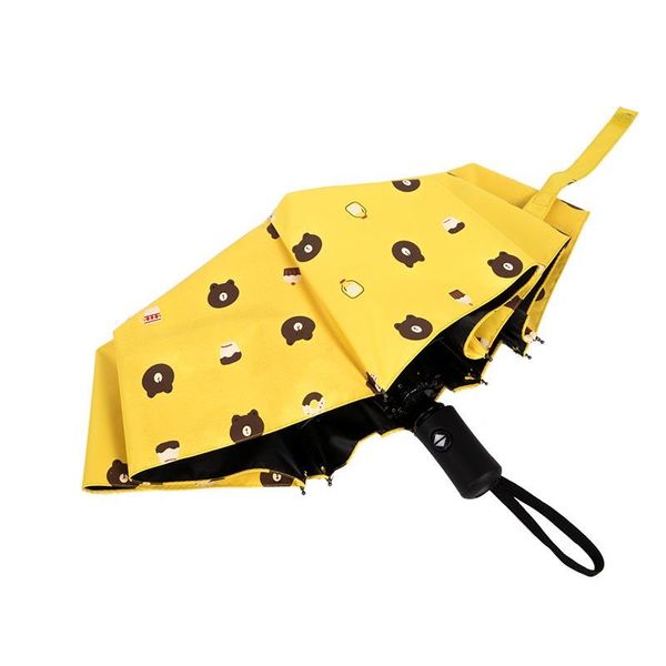 

2019 полностью matic складной зонтик женский мужской автомобиль роскошные большие ветрозащитные зонтики зонтик дождь женщины черная краска п