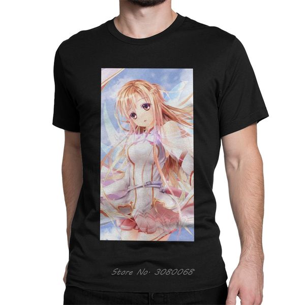 

sword art online t-shirt для мужчин асуна кирито аниме манга юки игра сан урожай tshirt мужчины тройники harajuku спорта с капюшоном hoodie