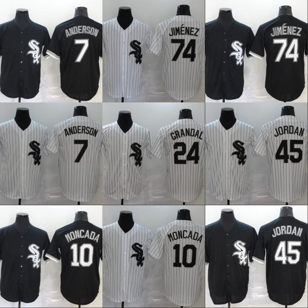

8 bo jackson jersey yoan moncada jerseys custom white baseball sox jerseys frank thomas eloy jimenez carlton jersey anderson, Blue;black
