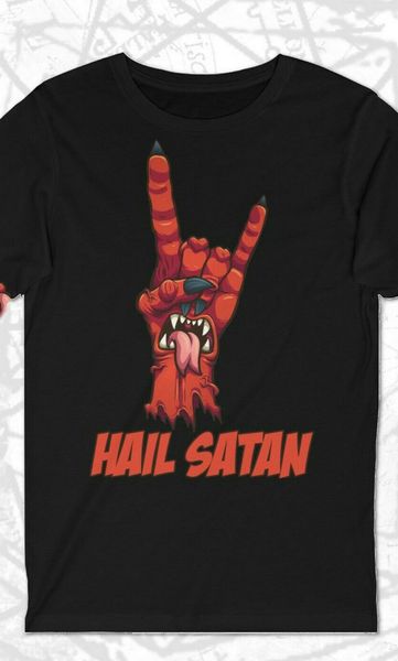 

satanic hail satan lucifer satan 666 shirt occult long sleeve t shirt summer o-neck tee shirt sport hooded sweatshirt hoodie