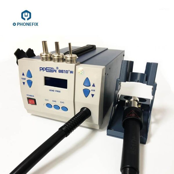 

phonefix 1000w ppd 861d plus air rework station digital soldering station for mobile phone motherboard welding tool1