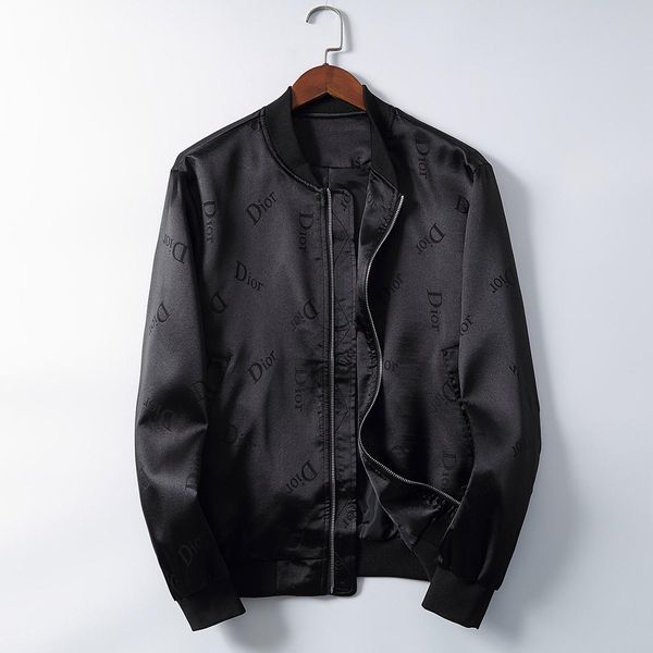 

2020 fashion designer jacket windbreaker long-sleeved men's jacket hoodie clothing zipper with animal letter pattern plus size clothes, Black;brown