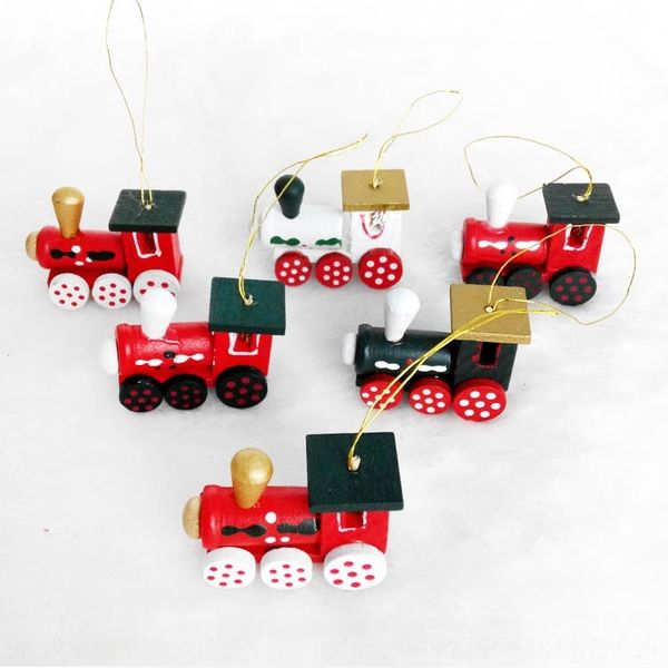 

qzhvj new crafts movable wheels giftdecorative wooden train children's christmas new giftdecorative movable wheels pendant giftgift tra