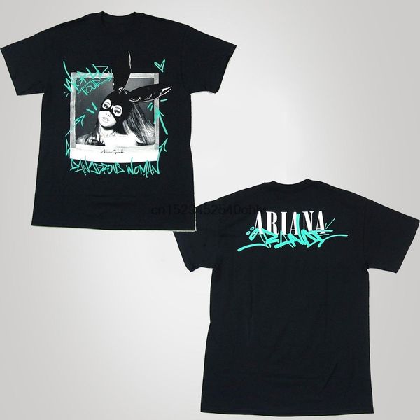 

sport ariana grande dangerous woman p black cotton t shirts
