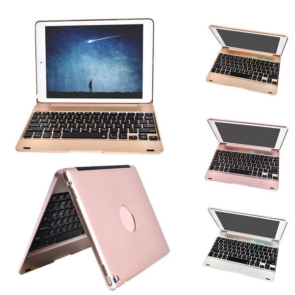 

besegad protector case shell cover stand holder accessories with wireless bluetooth keyboard for apple ipad air 2 pro 9.7 inch wmtwqe