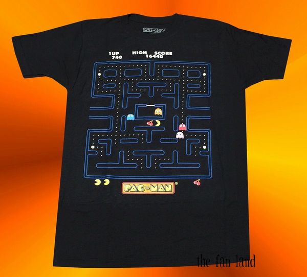 

новый pac-man high score классический аркада pacman vintage мужская футболка спортивная с капюшоном толстовка толстовка