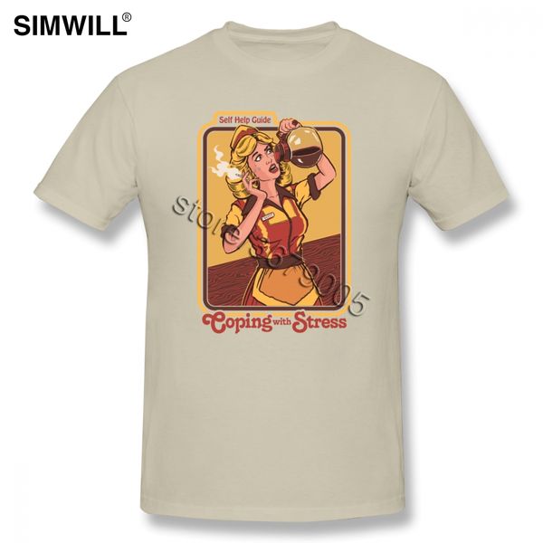 

large size coping with stress tee homme hip hop fashion short sleeve crew neck urban sport hooded sweatshirt hoodie men t shirt