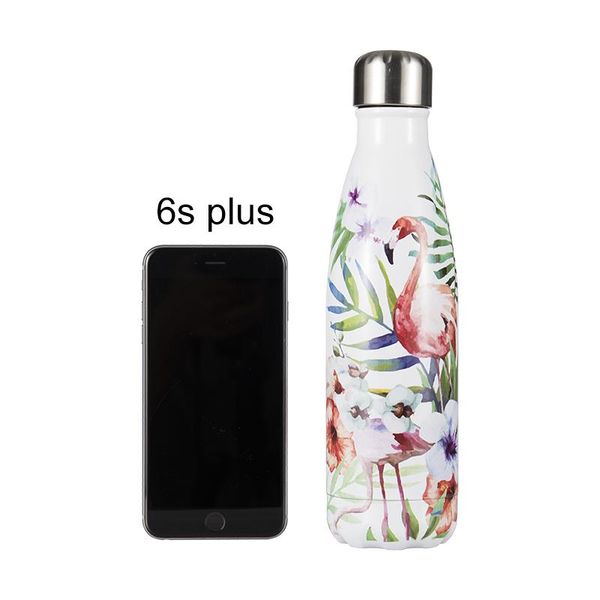 

gym thermos customize water travel bottle insulated sport drink floral tumbler coffee cup flamingo steel stainless bbysnz lipper