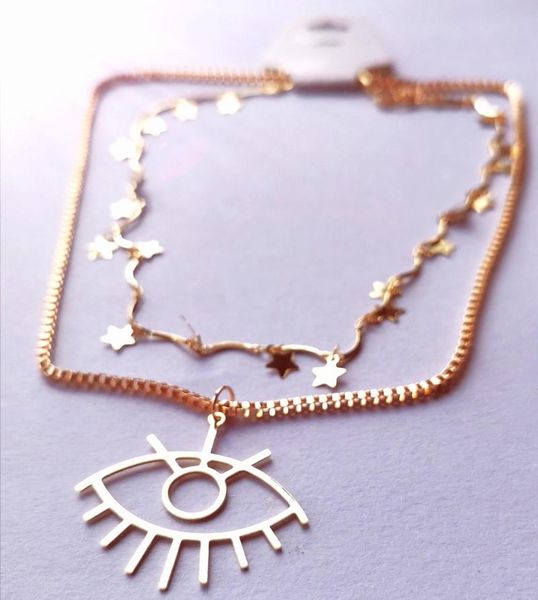 

fashion jewelry 2020 golden nebula eye female jewelry christmas gift, Silver