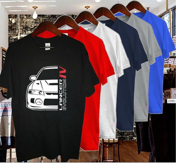 

sport new logo lancer evo evolution iv t-shirt brand summer style men o-neck short-sleeved slim fit printed tee