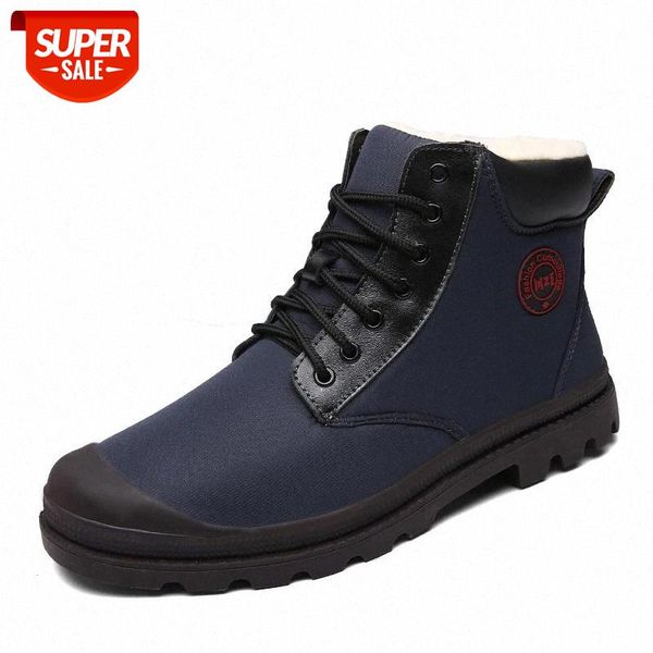 

super warm men winter boots waterproof rain boots shoes men 2020 new men's ankle snow boot fur botas masculina bota size 39-45 #lx6j