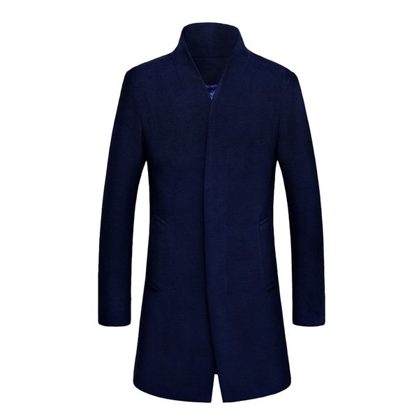 

2021 new korean style wool man's plus size winter male jacket men's coats coat hombre kj242 v8br, Black;brown