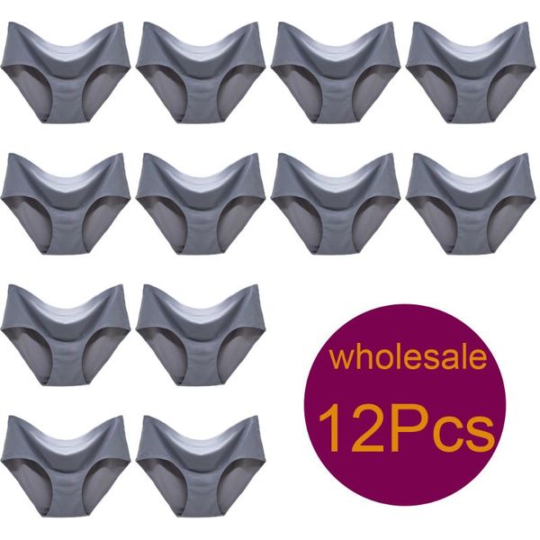 

12pcs/lot seamless panties set underwear female comfort intimates fashion lingerie women briefs low-rise panties 12pcs lot, Black;pink
