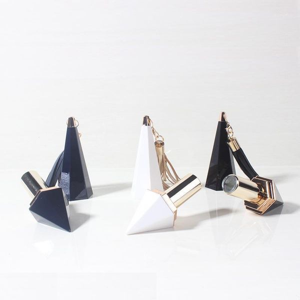 

packing bottles 10pcs 12.1mm lipstick tube blue empty lip rouge compact container beauty tool diamond shape diy with tassel1