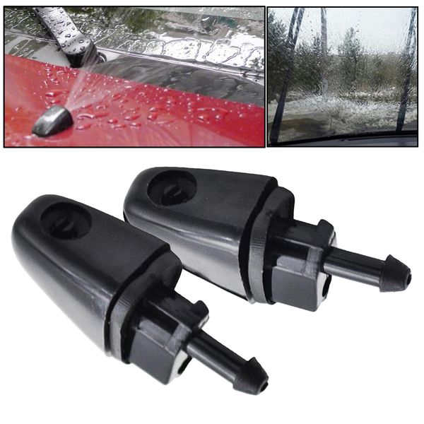 

2pcs/set front headlight washer spray nozzle jet wiper