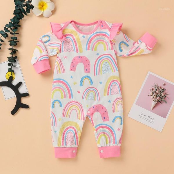 

0-2y baby romper long sleeve fashion born infant boys girls rainbow tie dyed jumpsuit outfits winter jumpsuits, Blue