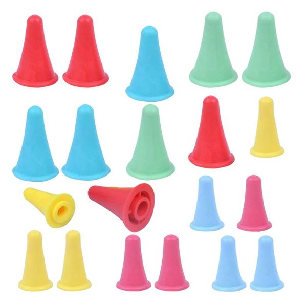 

sewing notions & tools 20 pcs knit knitting needles point protectors/sers 2 sizes for craft(needles protectors), Black