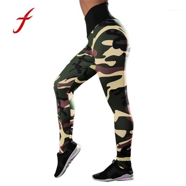 

camouflage printing leggings push up fitness leggings women workout high waist fitness pants polyester1, Black