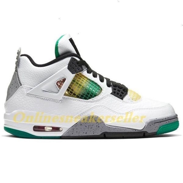 

jumpman sail white 4s black x cat men basketball shoes neon rasta bred 4 sneakers metallic green purple orange red running trainers