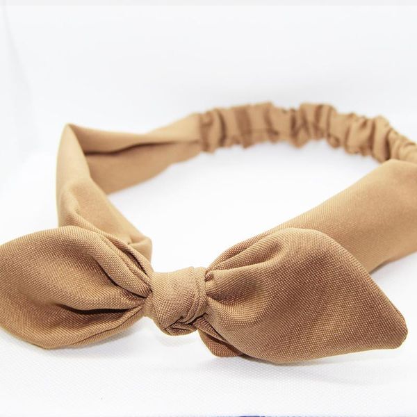 

solid color bunny ears headband women knotted bow hairband female stretch rabbit ear hair band turban headdress hair accessories q sqckmg