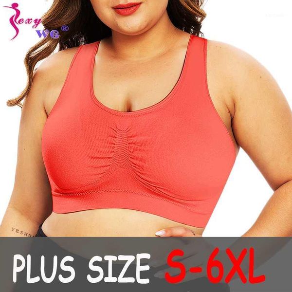 

gym clothing sexywg s-6xl sport bras yoga shirt women sleep wear brassiere push up underwear bh sports crop bra sportswear plus size1, White;black