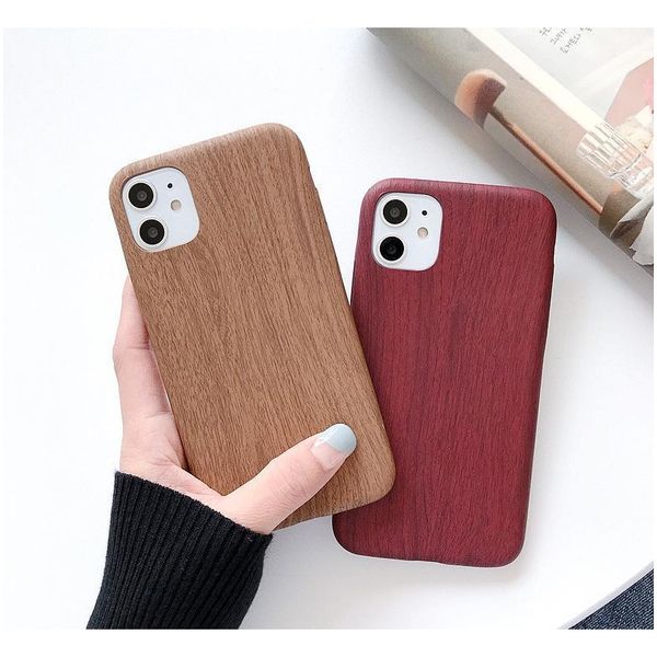 

ultra slim soft tpu wooden pattern phone case for iphone 11 pro max retro vintage back cover for ipho jllvmv car_2010