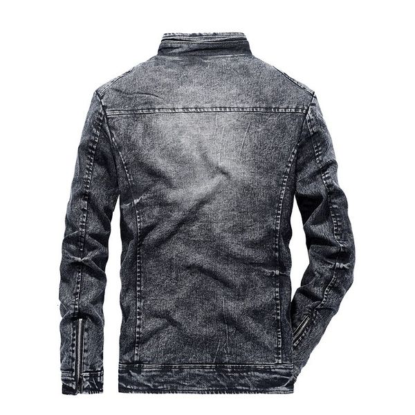 

cashmere autumn and winter new denim jacket youth men's fashion, Black;brown