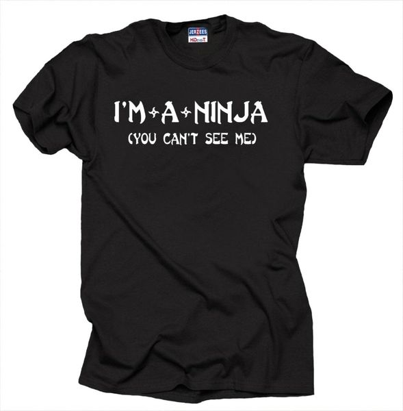 

i am a ninja you cant see me funny ninja new letter short sleeve summer o neck creative printed sport hooded sweatshirt hoodie men t shirt