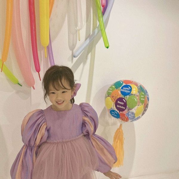 

korean clothing 2021 spring and new summer princs girl's drs children's gauze skirt 0bsw, Red;yellow