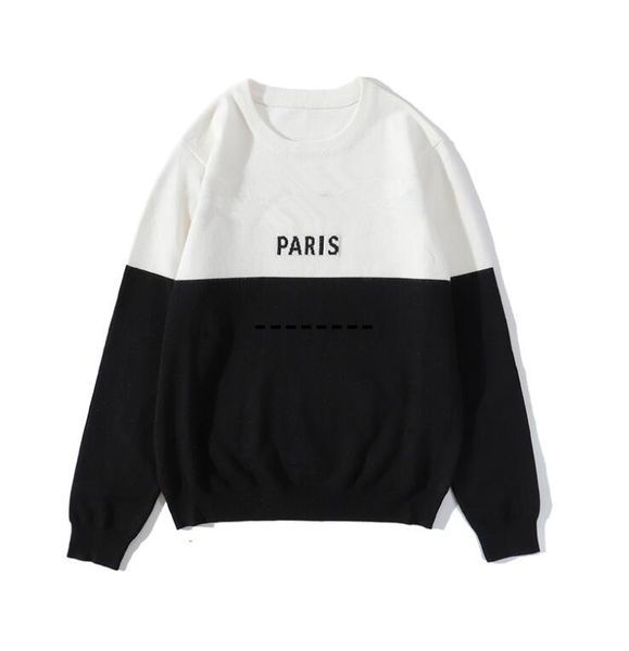 

international new product noble soft letter sweater high-end noble pullover fashion warm cashmere sweatshirt sportswear high-quality coat, White;black